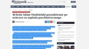 48-letni Adam Niedzielski poszukiwany po ucieczce ze szpitala psychiatrycznego