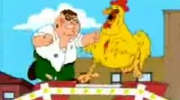 Peter walczy z wielkim kurczakiem
