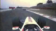 GP Japonii 2003 - Michael Schumacher - Takuma Sato and Kimi Raikkonen