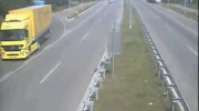 Kamera na autostradzie wypadek