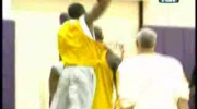 Kobe dunks over Shaq in practice (funny)