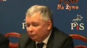 Konferencja prasowa Jarosław Kaczyński-Parodia