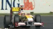 GP Australii 2009 FP1 - drift Alonso