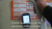Bluetooth barcode scanner Z3000-scan to Windows mobilephone