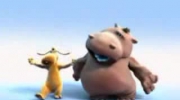 Śmieszny filmik z hipopotanem i psem:)