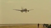 plane cross landing