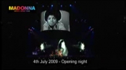 Madonna - Michael Jackson Tribute (London O2 Arena - Sticky & Sweet Tour July 4th 2009)