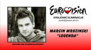 Marcin Mroziński - "Legenda" Krajowe Eliminacje Eurowizja 2010 - kandydat